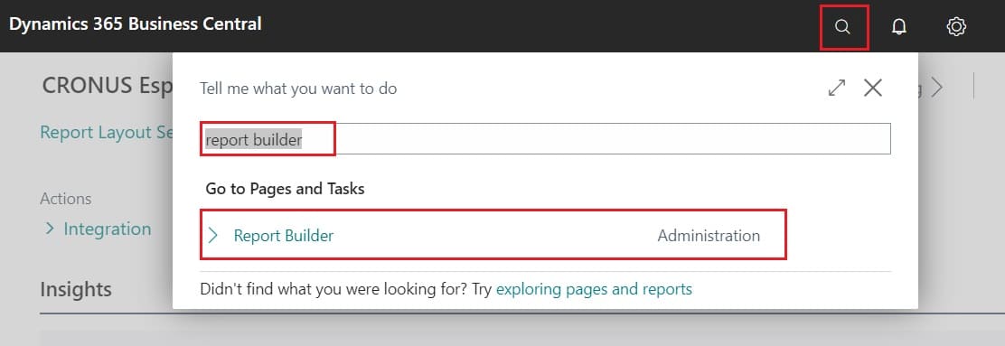 Create a new report
